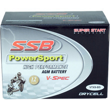 SSB PowerSport V-SPEC 12V 10AH 260CCA High Performance AGM Motorcycle Battery