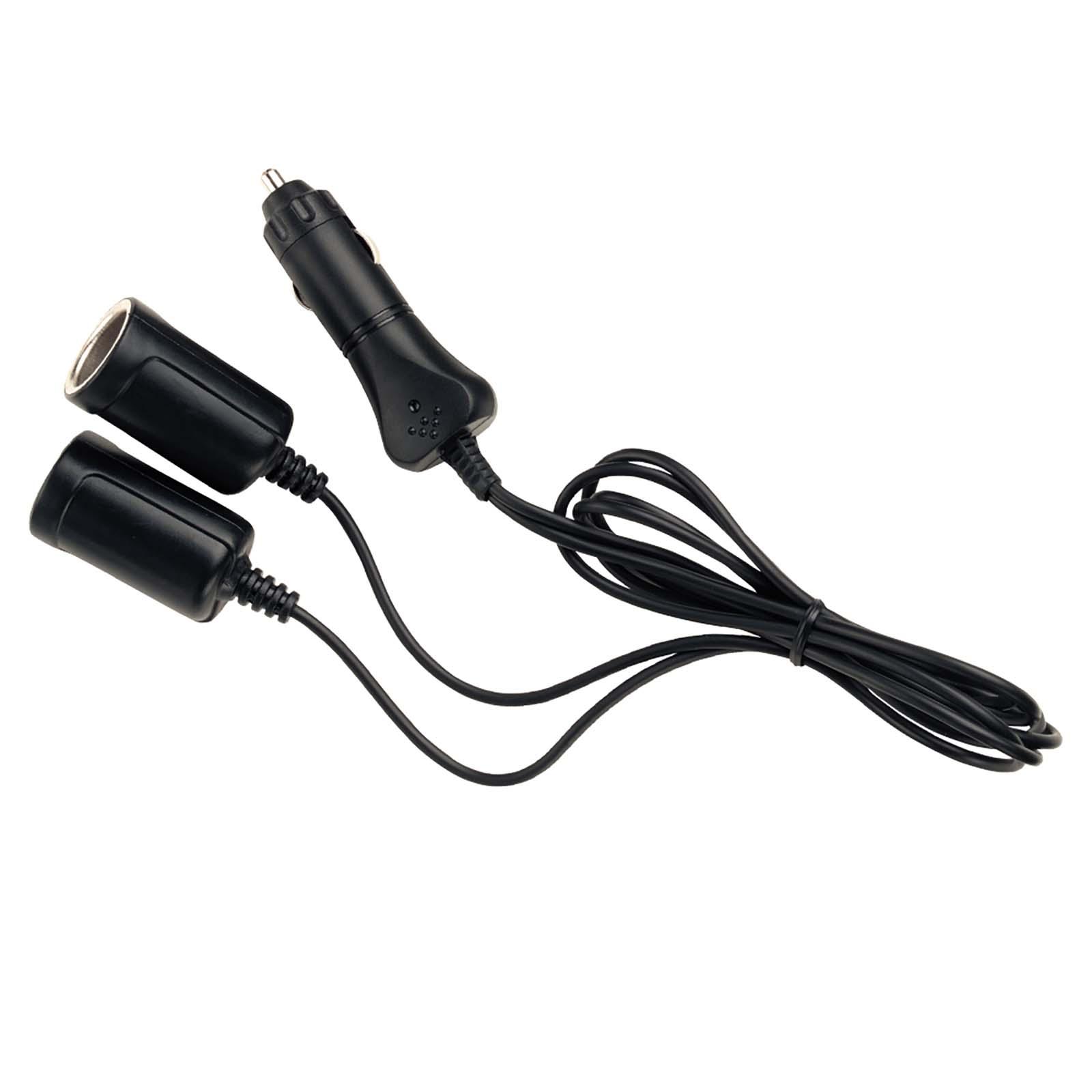 Narva 12V Double Adapter Dual Cigarette Lead Extension Cord Plug