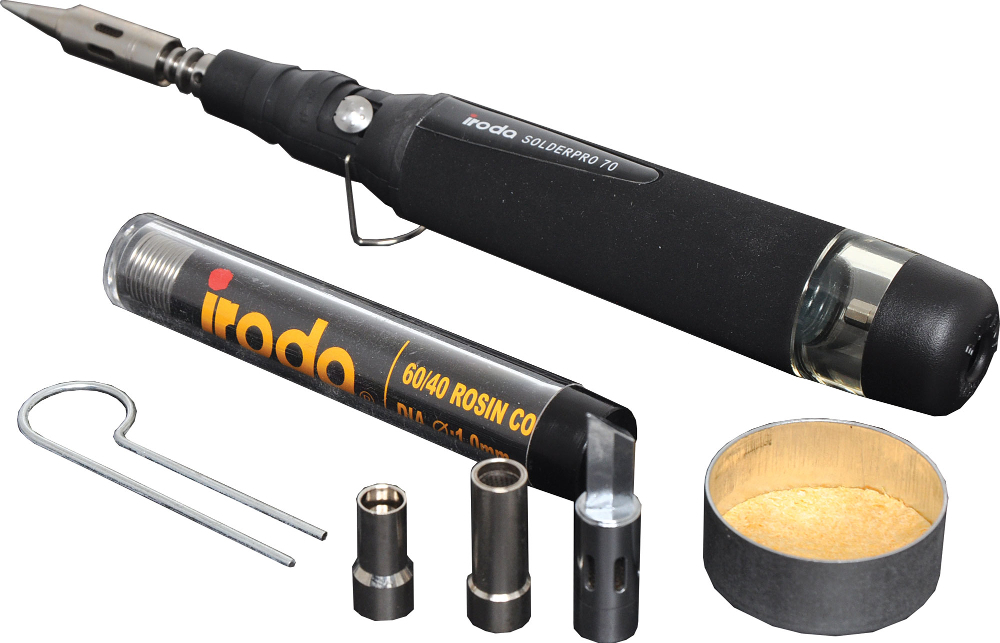 Iroda Solderpro 70 kit 80W Gas Soldering Iron Kit For Cleaning Sponge Blow Torch