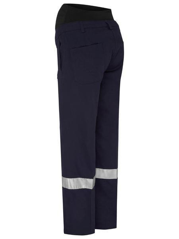 Women's Taped Maternity Drill Work Pants Navy Size 8