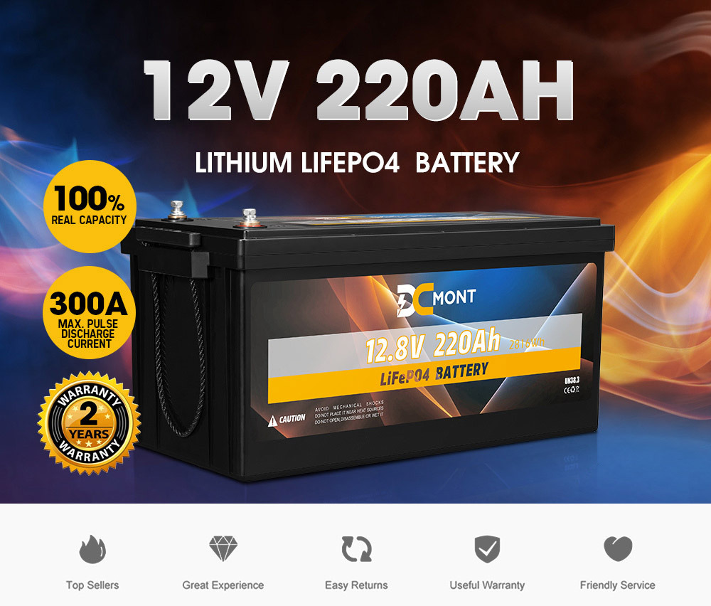  ATEM POWER 12V 200Ah Lithium Battery LiFePO4 Phosphate Fast  Charging Rechargeable Deep Cycle Battery with Built-in BMS Perfect for RV,  Marine, Outdoor Camping, House Battery : Automotive