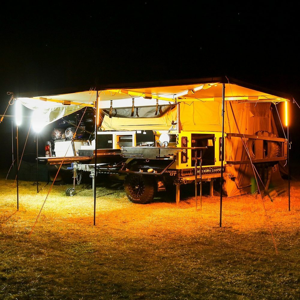 2 Bar Tri-Colour LED Camp Light Kit - Hardkorr Australia
