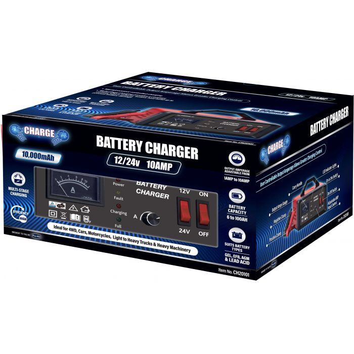 Charge 12/24V 10Amp Battery Chargers