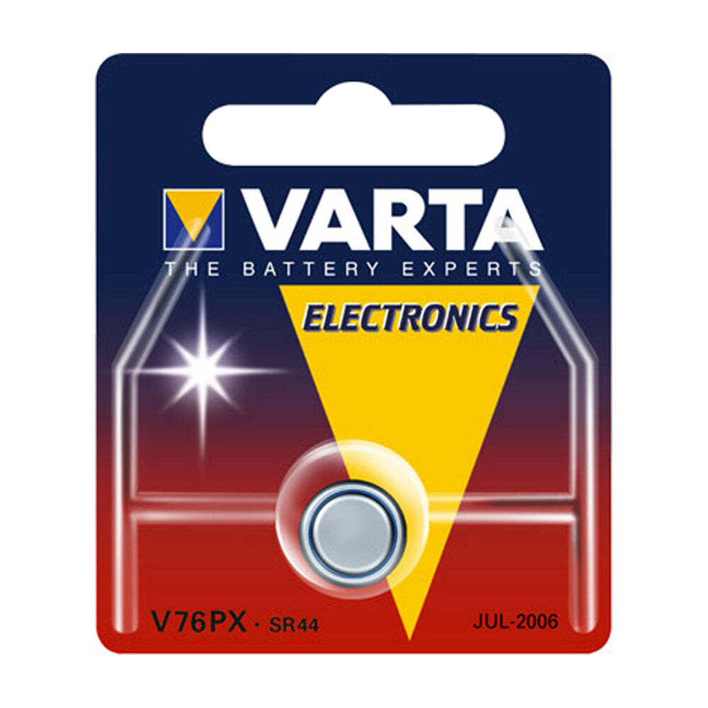 Pile SR44 / V76PX Varta Oxyde d'Argent 1,55V