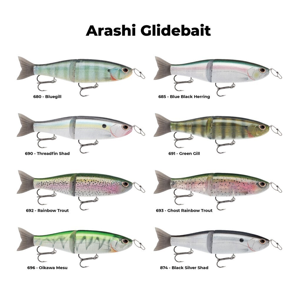 19cm Storm Arashi Glide Bait Slow Sinking Hard Body Fishing Lure - Bluegill