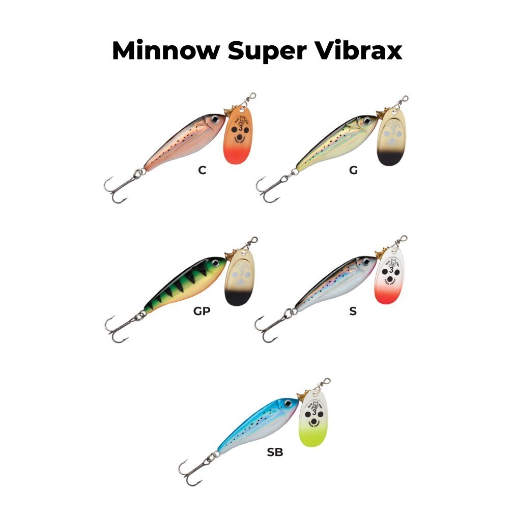 Size 1 Blue Fox Minnow Super Vibrax Long Casting Spinner Lure - Copper