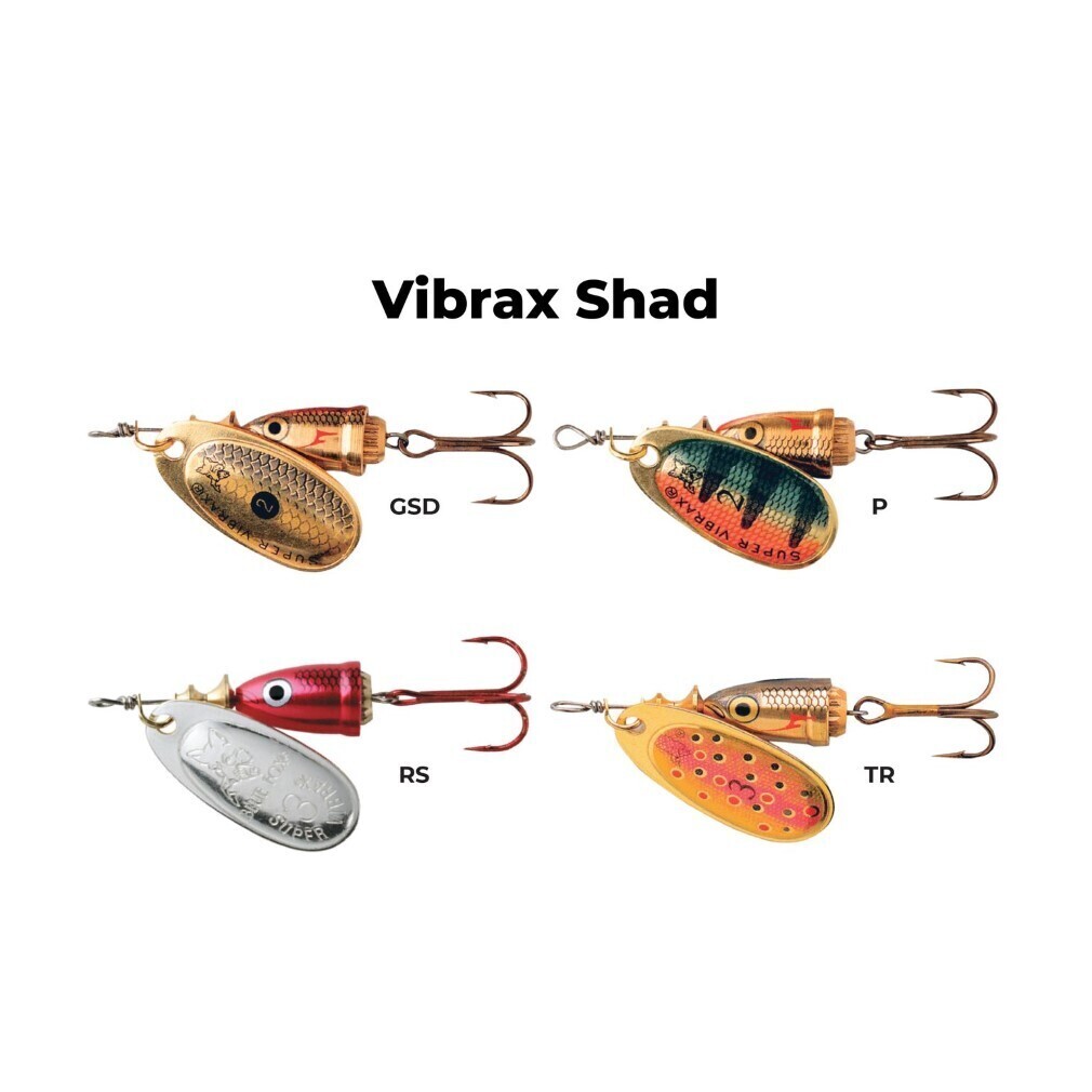 Size 2 Blue Fox Vibrax Shad 6gm Spinner Lure - Brown Trout