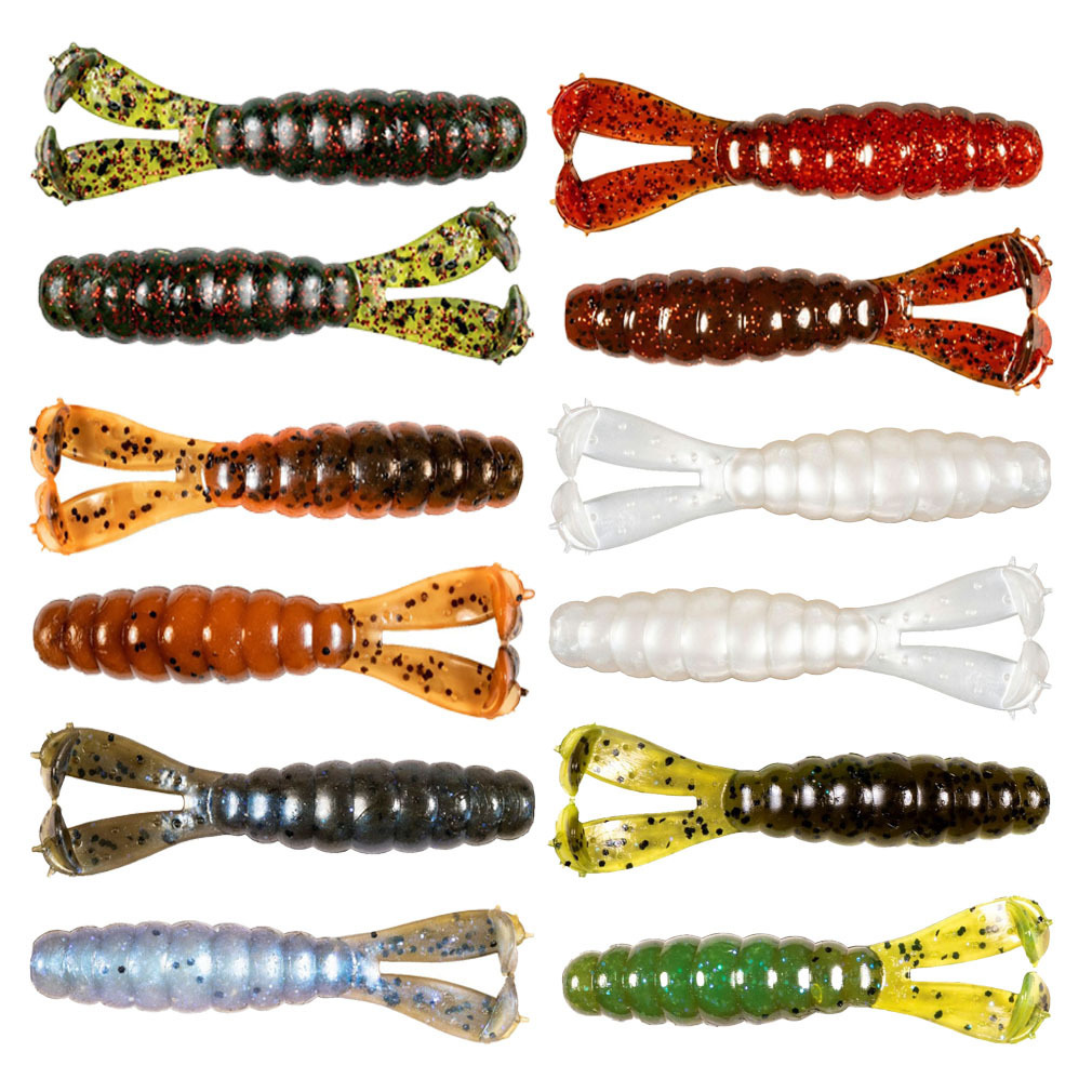 6 Pack of Zman 3 Inch Baby GOAT Soft Plastic Fishing Lures - Green