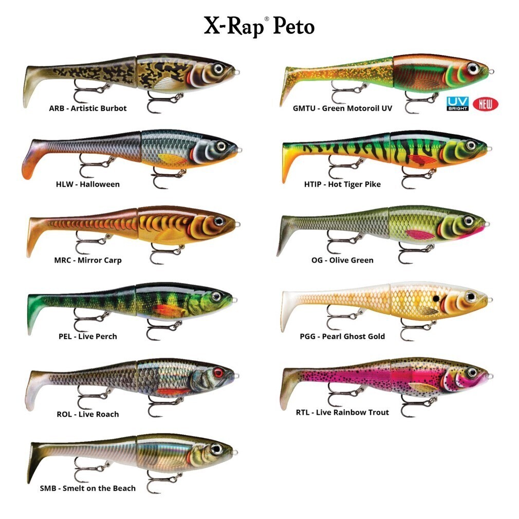 20cm Rapala X-Rap Peto Sinking Hybrid Swimbait Fishing Lure - Live Perch