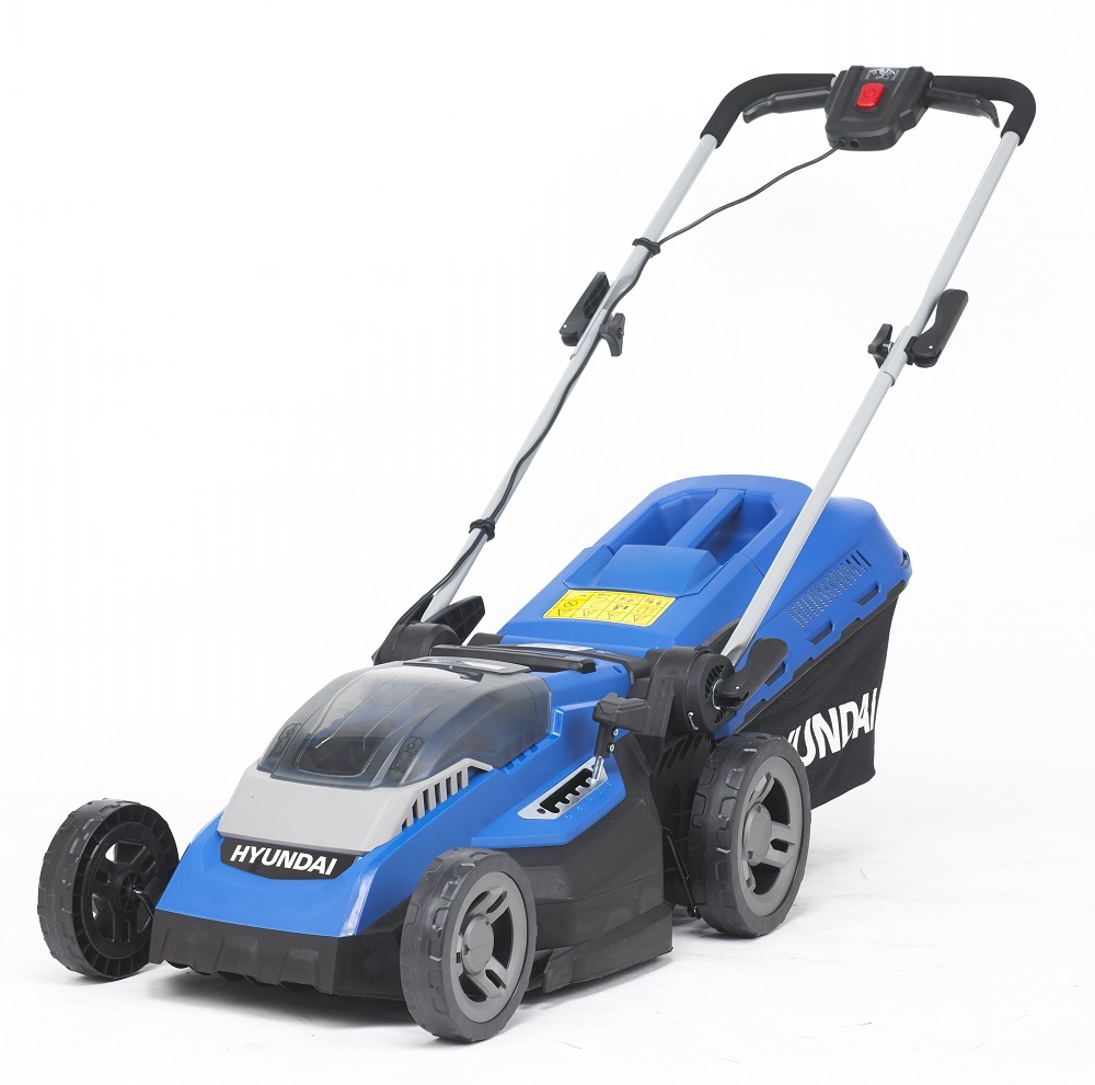 Hyundai 40V Battery 15" Lawn Mower Plastic Deck with 2Ah Lithium Battery and Charger