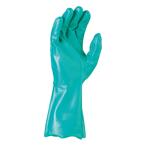 Maxisafe 33cm Green Nitrile Chemical Glove Small 12x Pack