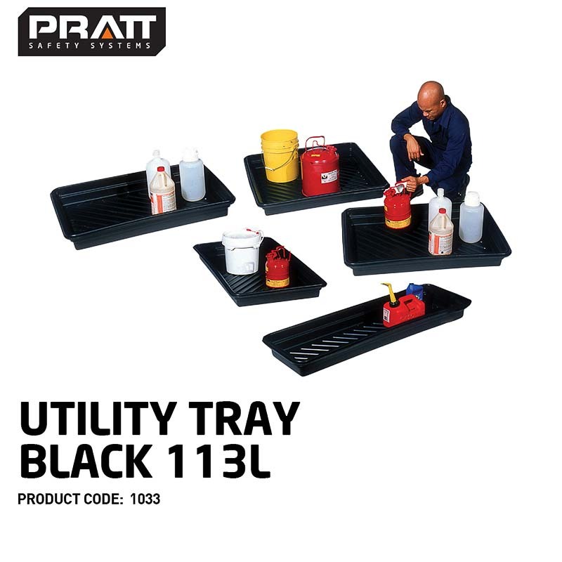 Utility Tray Black 68L