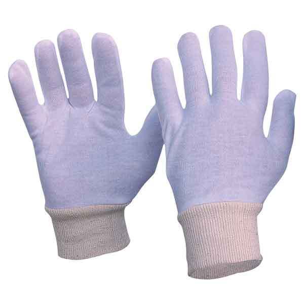 Interlock Poly/Cotton Liner Knit Wrist Gloves Men's Size