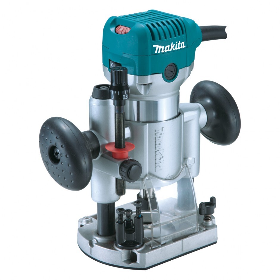 Fresadora Makita RT0700CX2 710W de 6 y 8 mm