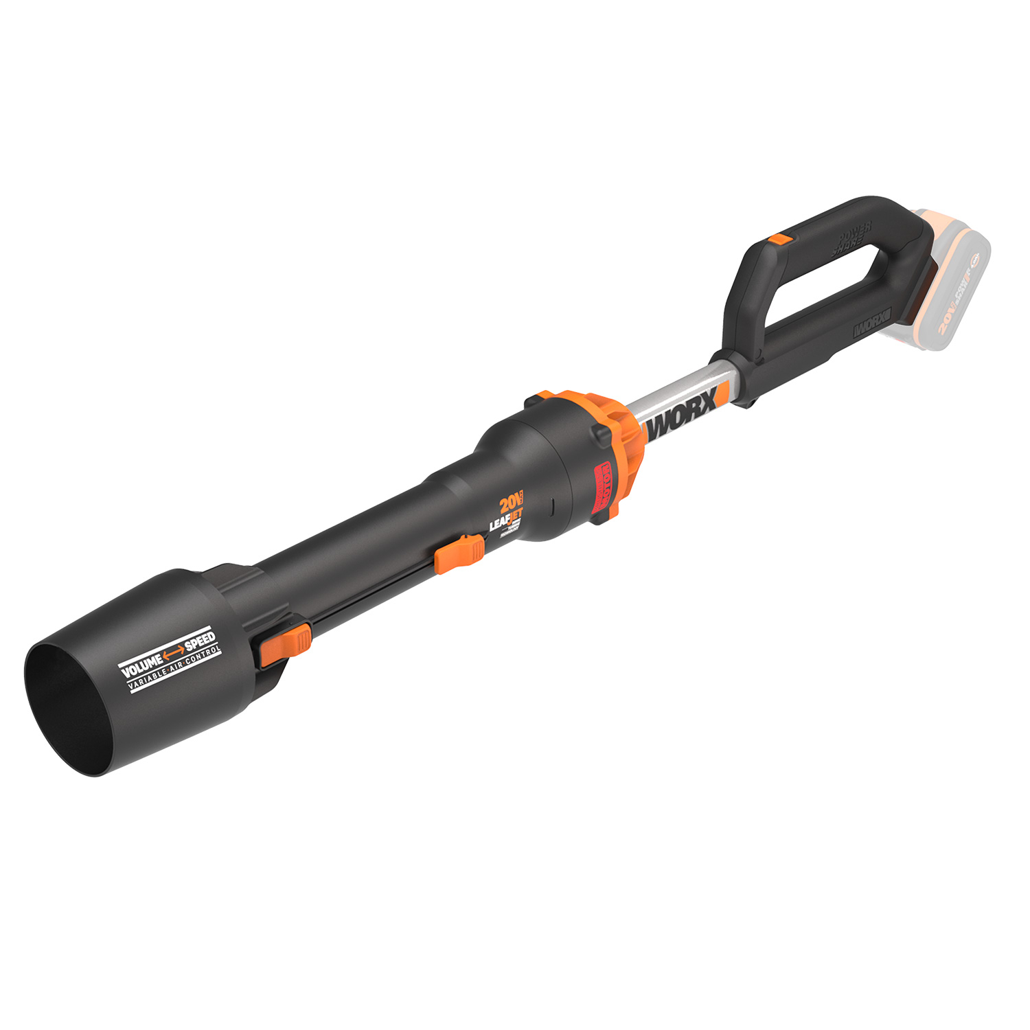 WORX 20V Brushless Leaf Jet Blower (Tool Only - Battery / Charger sold separately)