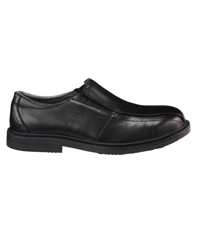 KingGee Mens Collins Safety Slip-On Shoe Size AU/UK 7 (US 8) Colour Black