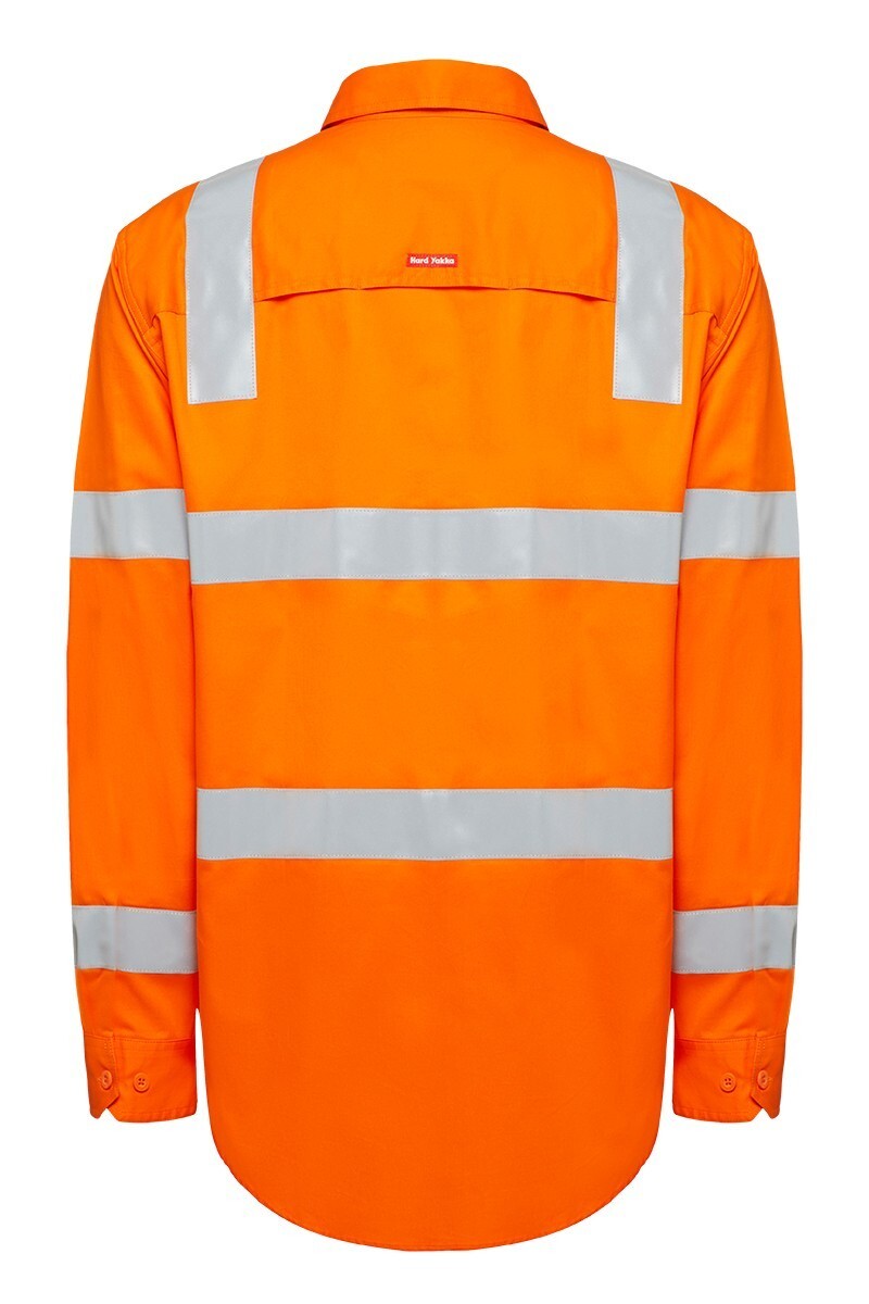 Hard Yakka Biomotion Hi-Visibility Shirt With Tape Colour Special Purpose Orange Size S