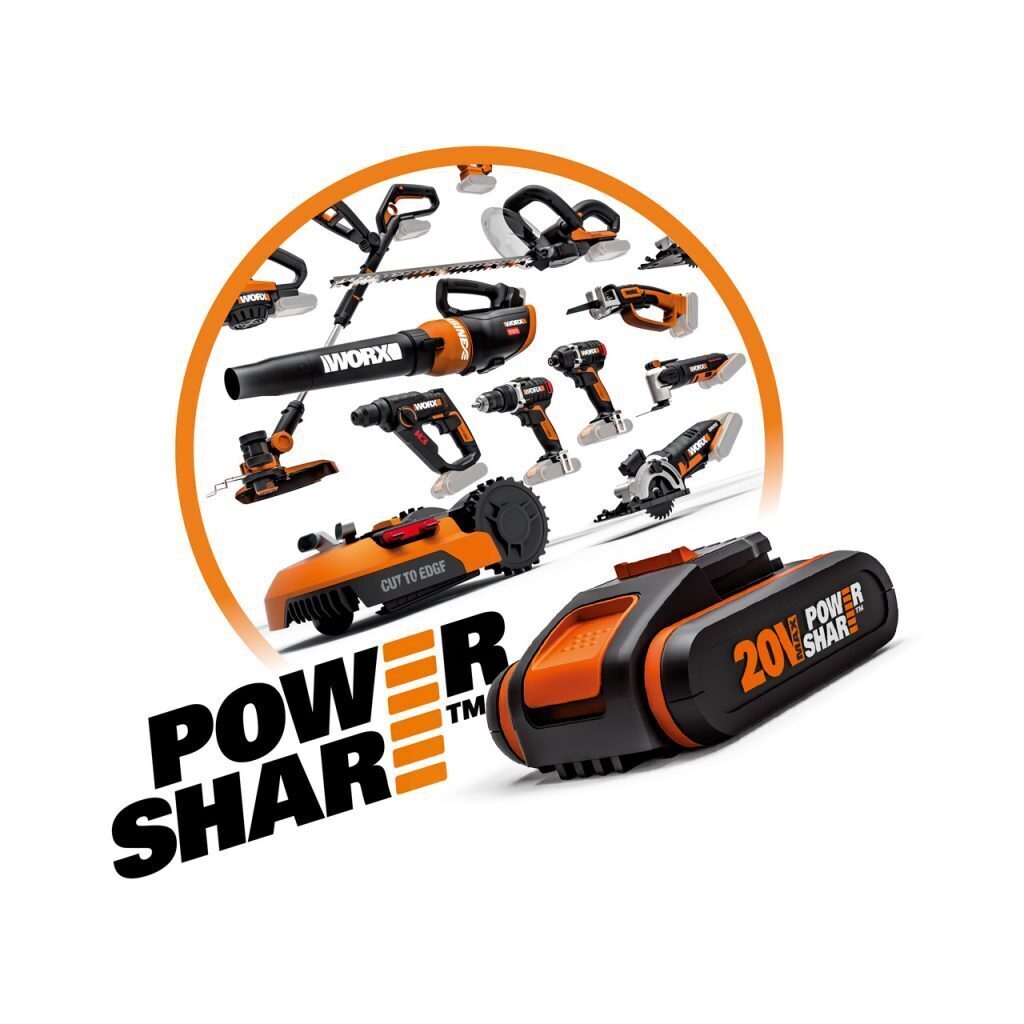 WORX 20V AC/DC (Corded/Cordless) Jobsite Fan W/POWERSHARE 2Ah Battery &  Charger - WX095