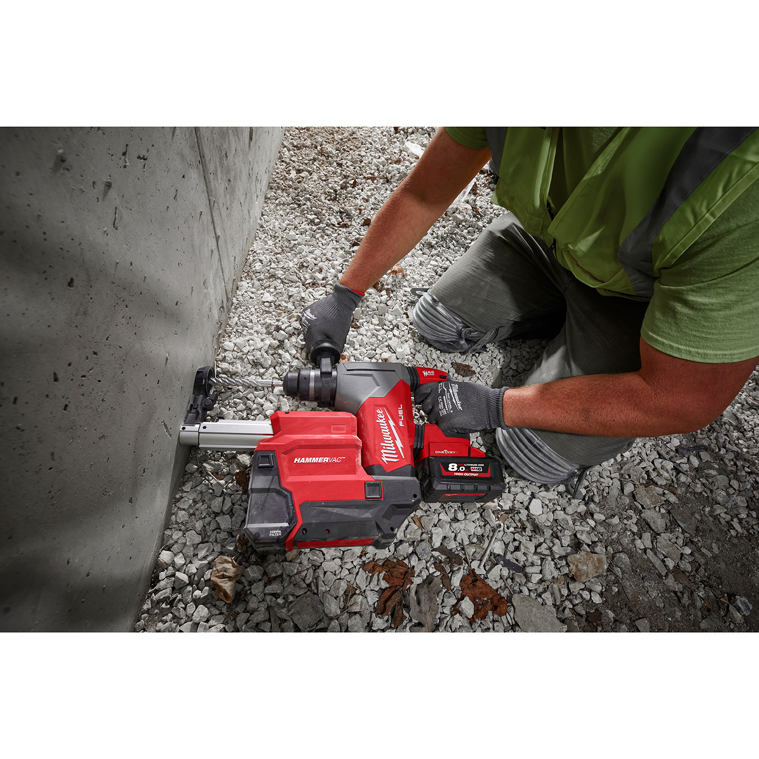 Milwaukee 18V FUEL HAMMERVAC 28 mm Dedicated Dust Extractor (Tool Only) M18FPDEX-0