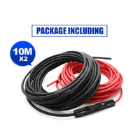ATEM POWER 2x 10m Extension Cable Wire Connectors Solar Panel to regulator 6mm²