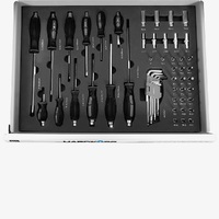 Hardkorr 160 Piece Workshop Toolkit with Trolley Cabinet