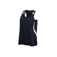 Kids Flash Singlet White/Black 16