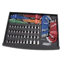 Kincrome Contour Tool Workshop 551 Piece 17 Drawer Wide 1/4, 3/8 & 1/2" Drive Black P1810MB