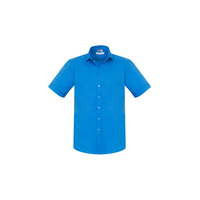 Mens Monaco Short Sleeve Shirt Electric Blue 3XL