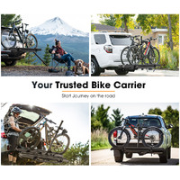 SAN HIMA 2 E-Bike Bicycle Carrier Rack Towbar Hitch 2" Receiver Mount Car Rear Rack