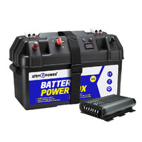 ATEM POWER 12V 25A DC to DC Battery Charger MPPT Dual Battery System with Battery Box