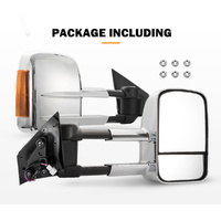 SAN HIMA Pair Towing Mirrors for Mazda BT-50 2012 to Mid-Year 2020 W/ Indicators