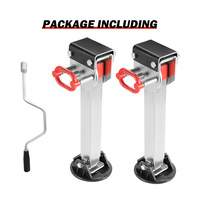 SAN HIMA 2x 590mm Drop Down Corner Steadies Stabilizer Legs Caravan Camper Trailer 1500LBS
