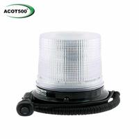 Large LED Beacon Magenta Magnetic Base 12-24V