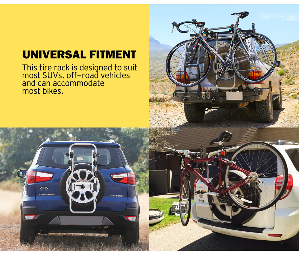 Universal 3 Bike Rack Bicycle Carrier Car Rear Rack Foldable