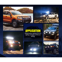 Pair 6inch LED Work Light Bar Flood Beam Lamp Reverse Offroad 4x4