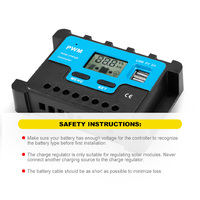ATEM POWER 20A Solar Charge Controller 12V 24V