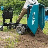 Makita 18Vx2 Brushless Wheelbarrow with Manual Dump & Bucket (Tool