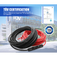 ATEM POWER 2x 10m Extension Cable Wire Connectors Solar Panel to regulator 6mm²