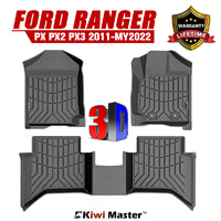 KIWI MASTER 3D TPE Car Floor Mat for Ford Ranger Wildtrak Raptor PX PX2 2011-MY2022