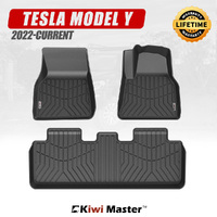 Kiwi Master 3D TPE Car Floor Mats Liner Fit Tesla Model Y 2022-ON