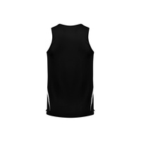 Mens Flash Singlet White/Black Small