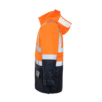 Rainbird Workwear 4-In-1 Utility Jacket & Vest XS Fluro Orange/Navy