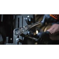 GearWrench 1/4" & 3/8"Dr 90T Dual Material Locking Flex Head Teardrop Ratchet Set 81274T