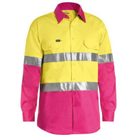 Taped Hi Vis Cool Lightweight Shirt Lime/Charcoal Size S