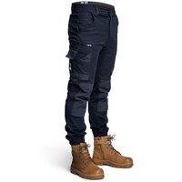 Form Work Wear Cuffed Work Pants Size 30 Colour Black