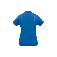 Ladies United Short Sleeve Polo Royal/White 22