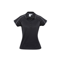 Ladies Blade Polo Black/Silver Grey 6