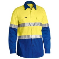 Taped Hi Vis Cool Lightweight Shirt Lime/Charcoal Size S