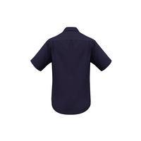 Mens Plain Oasis Short Sleeve Shirt Grape Small