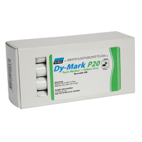Dy-Mark 2mm/4mm White Paint Marker P20 Medium Bullet Tip (12 Pack) 12072011